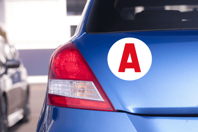 Sticker A pour apprentis conducteurs